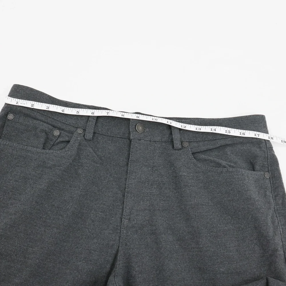 Brooks Brothers Men Straight Leg Wool Blend Pants Charcoal 34x30 Classic‎ Preppy